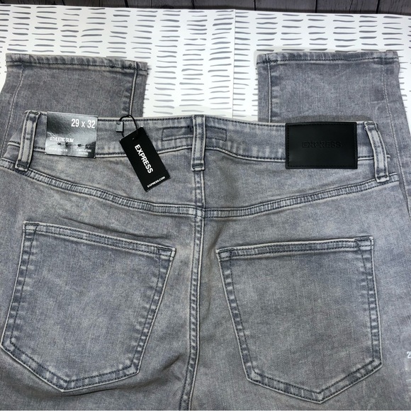NWT Express men denim jeans gray color